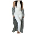 thumbnail image 1 of Heliisoer Combinaison de Sport à Taille Haute Sans Manches de Couleur Unie Décontractée pour Femmes, 1 of 5