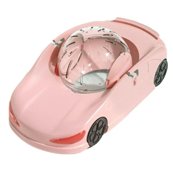 Hamster Courant Drôle Transparent 3 en 1 Roue D\'entraînement Physique Silencieuse Jouet Véhicule pour Petit Animal Drôle Voiture Transparente Roue de Course pour Hamsters Furets & Animaux