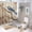 style-174, variant on 4 Pcs Shower Curtain Sets Blue Bird On A Shady Tree Under The Full Moon Rug Toilet Lid Cover and Non-Slip U Shape Mat Animal Bird Farmhouse 12 Plastic Hooks for Bathtub Decor 72inch X 72inch