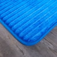 Mainstays Performance Ribbed Quick Dry Foam Bath Mat, 17" X 24", Cobalt