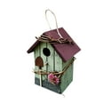 thumbnail image 2 of BirdHouses for Outside with Pole, Wood Birdhouse for Outdoors Hanging Garden Patio Decorative for Sparrow Throstle Outdoor Nesting Box, 2 of 9