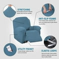 thumbnail image 2 of Super Stretch Recliner Couch Covers Chair Cover Form Fitted Non Slip Reclining Slipcovers for Standard Large Recliner, Soft Thick, 2 of 7