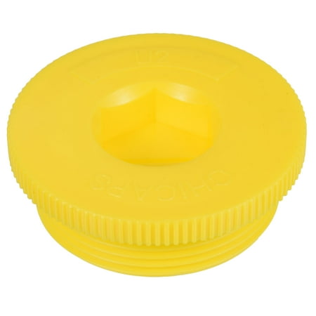 

Uxcell UN2 Hold Plug Plastic Male Threaded Hex Socket End Cap Yellow