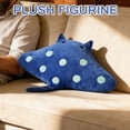 thumbnail image 4 of 14" Soft Plush Manta Ray Stuffed Animal, Cuddly Ocean Animal Toy With Adorable Polka Dot Design, Cozy Hug Pillow For Snuggling, Napping, Decor For Bedroom, Living Room, Perfect Gif, 4 of 6