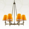 thumbnail image 6 of Royal Designs Empire Flame Clip On Chandelier Lamp Shade, Yellow, 3" x 5" x 4.5", Set of 6, 6 of 8