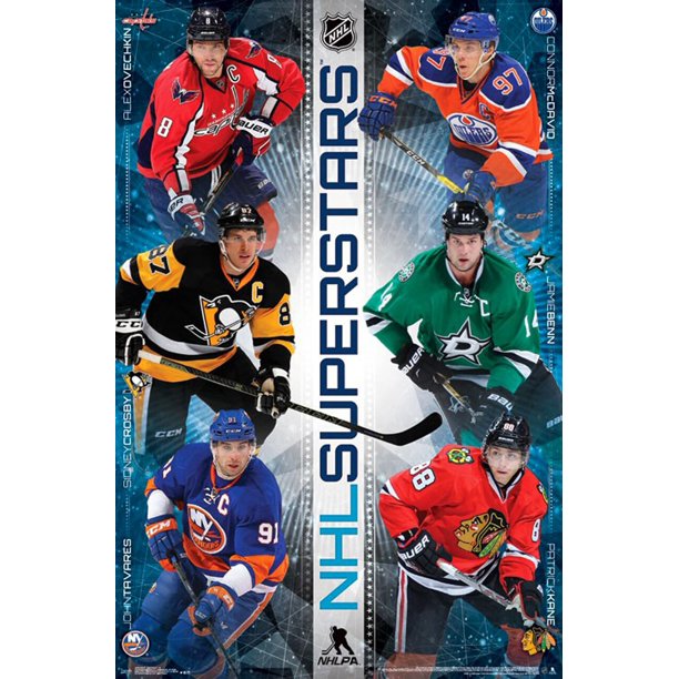NHL Superstars Poster Hockey Wall Art Print (22x34)