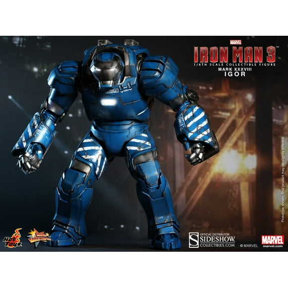 Iron Man 3 16 Inch Action Figure Movie Masterpiece Series - Iron Man - Igor - Mark XXXVIII Sideshow