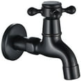 thumbnail image 1 of MIANGASTORE Antique Copper Kitchen Faucet Water Pool Mop Pool Faucet Wall-mount Utility Sink Faucet, 1 of 6