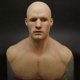 thumbnail image 1 of Latex Man Face Cover Mask Male Disguise Cosplay Party Prop Halloween Headwear, 1 of 2
