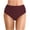 A06 Wine, variant on FASHOFT High Waisted Bikini Bottoms for Women Full Coverage Swimsuit Ruched Double Layered Solid Swim Bottom Beige L
