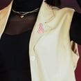 thumbnail image 3 of GOOHOCHY 10 Uds. Pasadores de solapa de cinta rosa para concientización sobre el cáncer de mama, broches para mujer, etiqueta del Día Mundial del Cáncer, Pin decorativo, pasador de aleación, 3 of 8