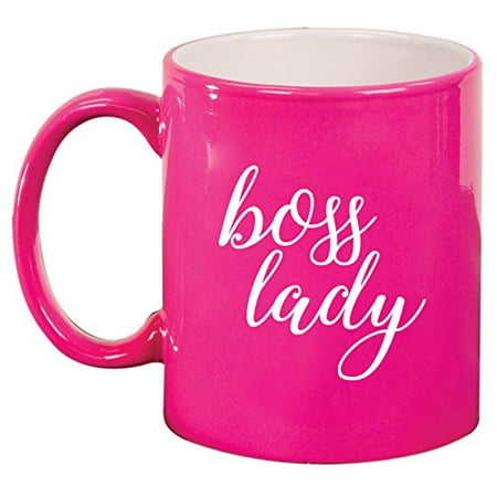 Ceramic Coffee Tea Mug Cup Boss Lady (Pink)