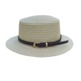 thumbnail image 2 of HuangHuanChen Sun Hat for Women Summer Wide Brim Woven Hat Fashion Beach Hat Versatile Panama Hat Fedora Breathable Classic Straw Sun hats One Size, 2 of 3