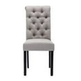thumbnail image 1 of Canadian Honey Grey Linen Dining Chair (Set of 2), 1 of 4