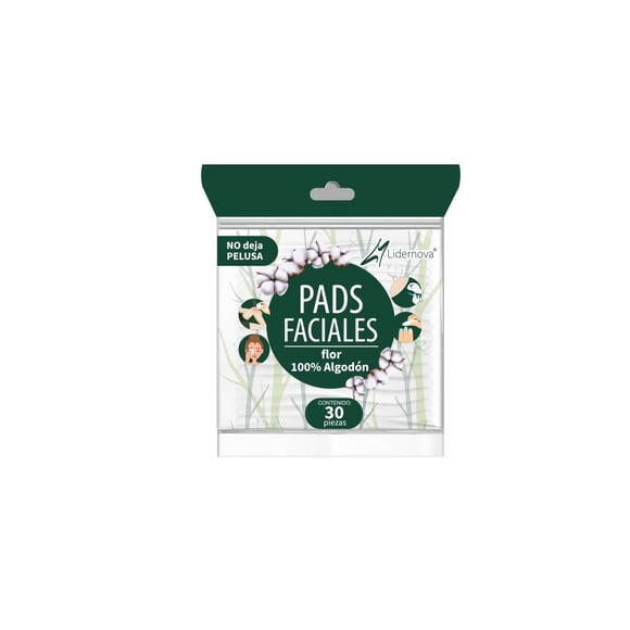 Pads faciales Lidernova Pads Travel Size c/30 piezas