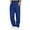 Blue, variant on Wyobmus Mens Sweatpants Open Bottom Jogger Pants for Men With Pockets Loose Fit Straight Leg Athletic Pants Blue