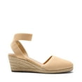 thumbnail image 3 of BURUDANI Women's Elastic Ankle Strap Espadrilles Wedge Sandals, 3 of 6