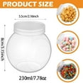 thumbnail image 2 of HLONK 6 Pcs Plastic Cookie Jars with Lids  Clear Candy Cookie Jar Wide Mouth Candy Container Candy Containers Clear Candy Holder for Kitchen  Party Table  Home Storage, 2 of 6