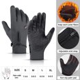 thumbnail image 3 of Guantes deportivos de invierno para escalada, senderismo, ciclismo, esquí, motocicleta, a prueba de viento, pantalla táctil, transpirables, resistentes al desgaste, cálidos, Unisex, 3 of 5