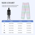thumbnail image 2 of Salouo Colorful Checkerboard Print Pajama Pants for Men, Lounge Pants Elastic Waistband Casual Men's sleepwear Loungewear Sleep Pajama Pant -Large, 2 of 7