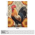 thumbnail image 4 of JEUXUS Rooster Chicken Blanket Rooster Gifts for Girls Boys Chicken Throw Blanket for Couch Sofa Bed Soft Warm Flannel for Kids Adults, 4 of 6