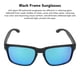 thumbnail image 3 of Gafas de Sol Unisex, Lente Hd Liviana Cómoda Libre para Mover las Gafas de Sol Cuadradas Elegantes para Hombres y Mujeres, 3 of 7