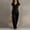 Black, variant on Caywon Womens 2 Piece V Neck Wrap Top Wide Leg Pants Set Short Sleeve Elastic Waist Loungewear Breathable Wrinkle-Free Casual Loose Fit Conjunto de Ropa para Mujer