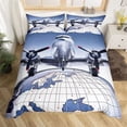 thumbnail image 2 of 2024 3D Airplane Duvet Cover King Aircraft Transportation Bedding Set Microfiber Globe Comforter Cover Helicopter r Quilt Cover, 2 of 7