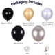 thumbnail image 5 of Kit de arco de globos negro y dorado – 109 arco de globos de cumpleaños de oro negro y plata, kit de guirnalda de globos para decoración de cumpleaños de niño niña, boda, Halloween, fiesta de Eid Mubarak, jubilación brillar Electrónica, 5 of 5