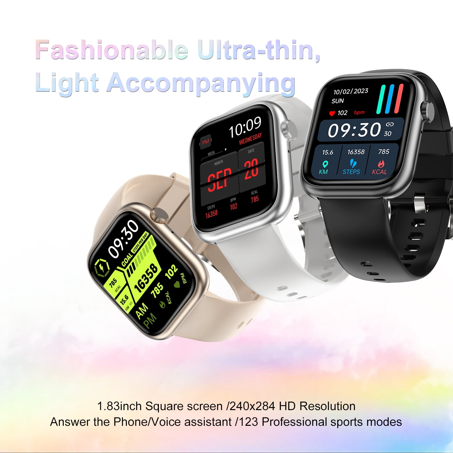G104 Bluetooth call smartwatch,IP68 waterproof, Android and iOS, outdoor exercise monitor