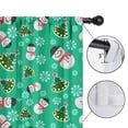 thumbnail image 4 of Blackout Kids Curtains,Green Christmas Snowman Pattern Childrens Insulated Curtains Set Of 2,Bedroom Essentials,Toddler Room Decor 42"x54", 4 of 5