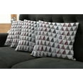 thumbnail image 2 of Ambesonne Grunge Throw Pillow Cover 4 Pack, Egyptian Modern Pyramid, 24", Multicolor, 2 of 6