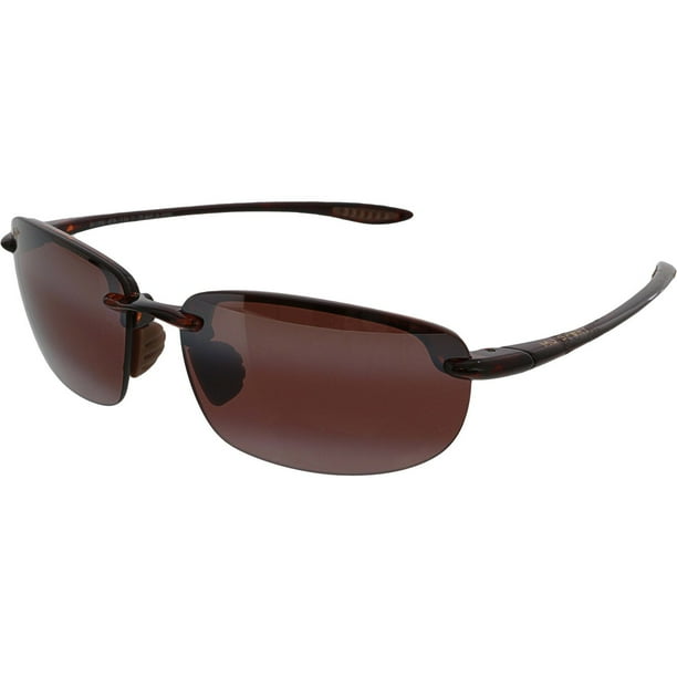 Maui Jim Maui Jim Men's Polarized Ho'Okipa R407N10 Brown Rimless