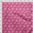 thumbnail image 4 of oneOone Cotton Flex Fuschia Pink Fabric Floral Craft Projects Decor Fabric Printed By The Yard 40 Inch Wide, 4 of 4