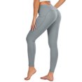 thumbnail image 5 of YouLoveIt Women's Butt Lifting Leggings High Waist Yoga Pants with Pockets Slimming Workout Leggings Tights Pants Athletic Sport Pants Butt Lift Tight Stretch Trousers, 5 of 7