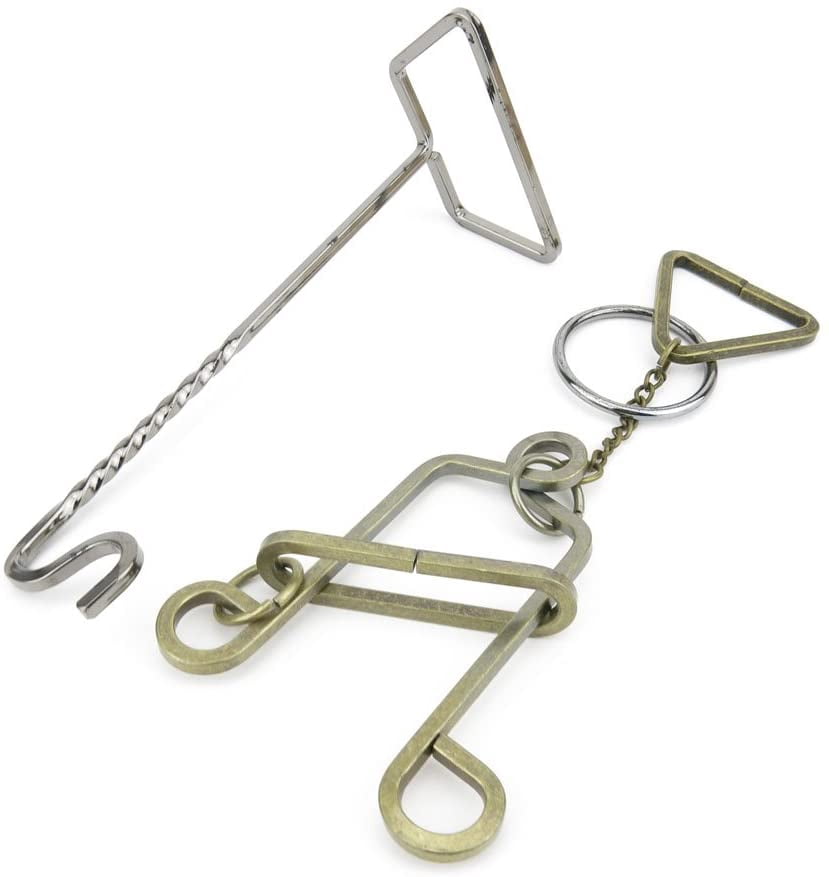 Steel Cloud Ring Puzzle - Mind Disentanglement Brain Teaser Game For Kids & Adults