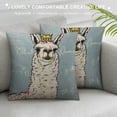 thumbnail image 3 of Leisuo Throw Pillow Cover Wearing Cute Square Pillow Case Cushion Cover white, 3 of 5