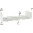 thumbnail image 3 of Wallniture Bali White U Shape Floating Shelves for Wall, CD DVD Storage Shelves and Metal Bookshelf Set of 6, 3 of 8