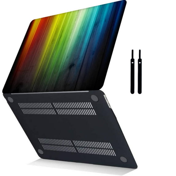 Hard Case Only Compatible 2022 2021 2020 2019 2018 Rel. MacBook Air 13 inchs with Touch ID Model: A2337 m1/A2179/A1932 Colorful B 167 Cable Tie