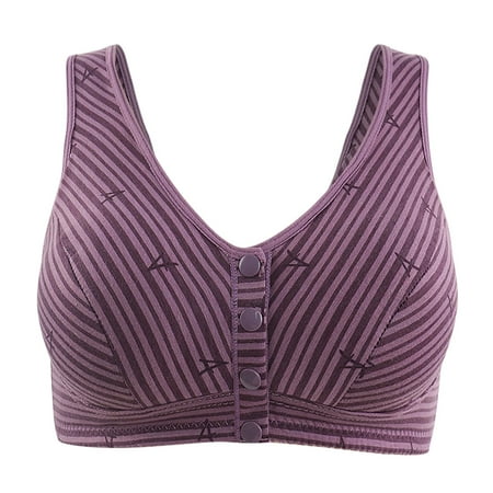 Juslio Minimizer Bras for Women Full Coverage Athletic Lace Wirefree Solid Vest Breasted Bra