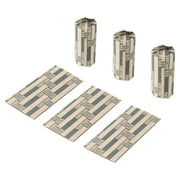 L LIKED 100 PCS Bundle Flat Striped Coin Wrappers (100 PCS - Dollars)