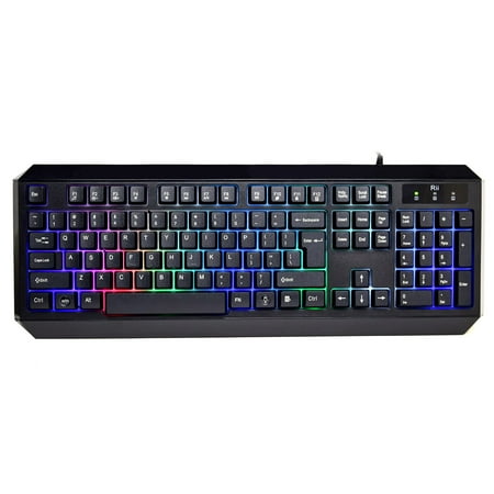 Rii RK300 LED Backlit Gaming Keyboard (7 Color (Best Keyboard For Iphone 7)