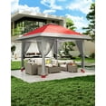 thumbnail image 2 of 13x13 PopUp Gazebo, Canopy Tent, Height Adjustable, Outdoor Gazebo for Backyard & Patio Furniture, Pop Up Tent with Mosquito Netting, 2 of 7