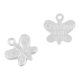 thumbnail image 5 of 50 Piezas de Mariposa Colgante de Bricolaje Creado Colgantes de Joyería de Bricolaje - Plata, 5 of 7
