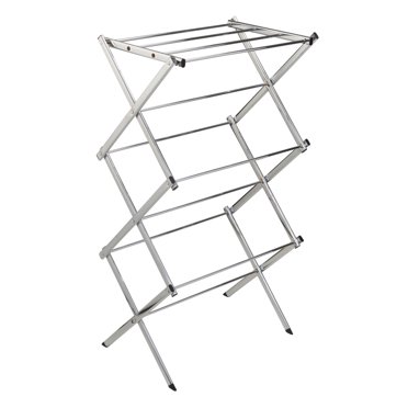 Honey Can Do Compact Folding Metal Accordion Drying Rack, Off White ...