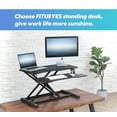 FITUEYES 32 inch Standing Desk Stand Up Desk Sit To Stand Height
