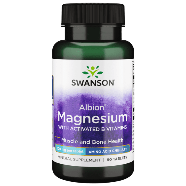 Swanson Chelated Trs Magnesium 60 Tablets