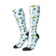 thumbnail image 2 of Daiia Sports Socks Cartoon Sea Creatures Printed Novelty Crew Socks for Men Women Knee High Socks Cotton Socks Soft & Breathable Support Unisex Socks, 2 of 9