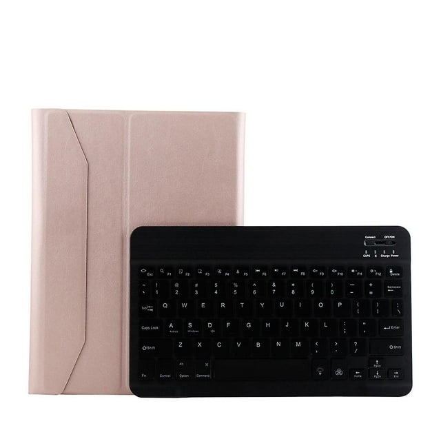 Clavier Bluetooth Compatible FT-1030D ABS + Étui en Cuir Texture Peau Cadeau de Haute Qualité
