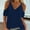 B110 Blue Womens Summer Tops Clearance Under $5, variant on Summer Xqxayjr Women's Short Sleeve Blouses Summer Under $5 Loose Fitting Cold Shoulder Sexy Tops V Neck Going Out Tunic Tops Gifts for Mom